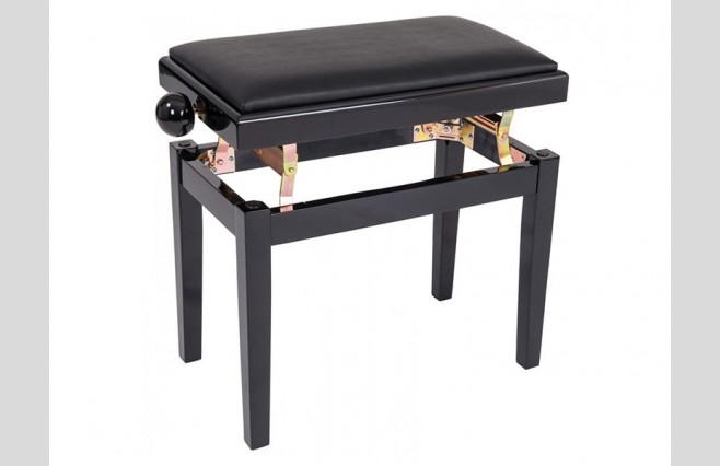 Kinsman KPB03BK Satin Black Adjustable Height Piano Stool - Image 2